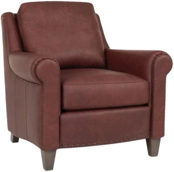 Smith Brothers Customizable 268 Leather Chair-0