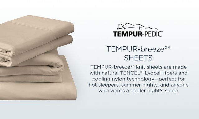 Tempur-Pedic® TEMPUR-Breeze® 2-Piece White TENCEL™ Lyocell Queen Pillow Cases-2