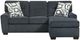 American Wholesale Furniture Avery Skylight Chaise Sofa-0