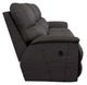 La-Z-Boy® Trouper Walnut Leather Manual Reclining Sofa-2