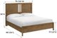 Whittier Wood® Furniture Bailey Nutmeg California King Panel Bed-1