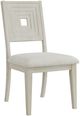 Elements International Avalanche Antique White Dining Side Chair-0