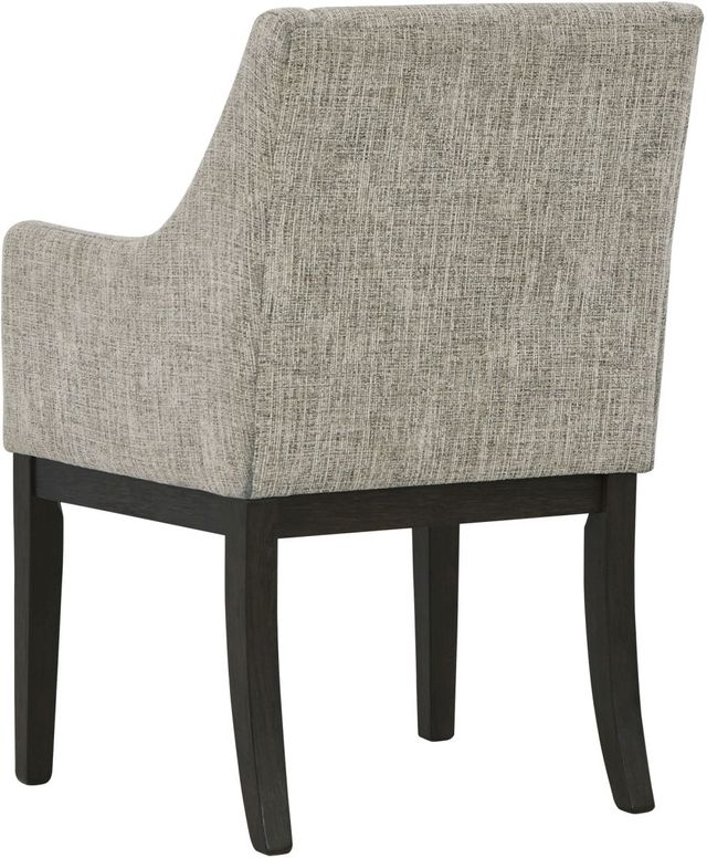 Signature Design by Ashley® Burkhaus Beige/Dark Brown Dining Arm Chair-2