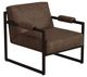 International Furniture Direct Galena Black/Dark Brown Chair-0