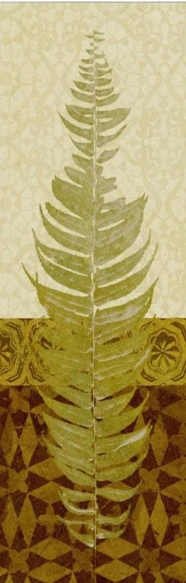 Classy Art Tropical Frond II by Alonzo Saunders Mirror Framed Wall Art-1