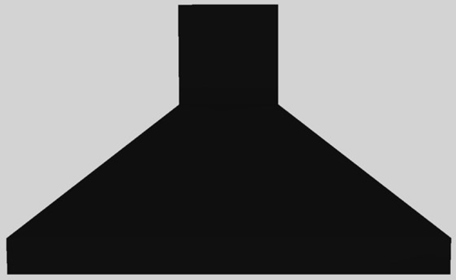 Vent-A-Hood® 48" Black Euro-Style Island Range Hood-0