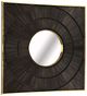 A & B Home Felincia Black/Gold Carved Mirror-0