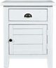 Jofran Inc. Artisan's Craft Distressed Weathered White Accent Table-1