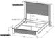 International Furniture Direct Empire Black Queen Panel Bed-2