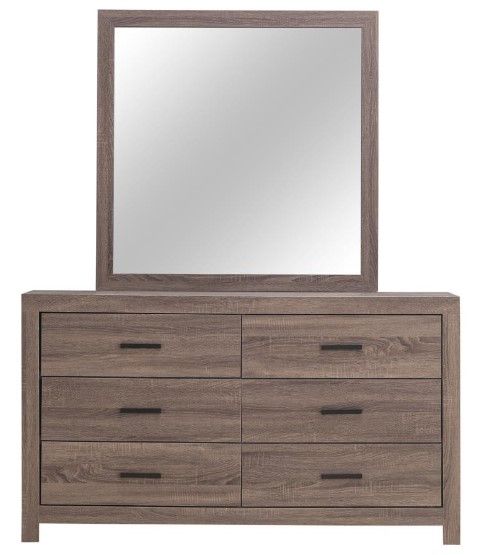 Coaster® Brantford Barrel Oak Dresser and Mirror-1