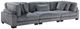 Homelegance® Traverse Gray Sofa-0