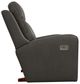 La-Z-Boy® Emmons Pewter Leather Power Rocking Recliner with Headrest-2