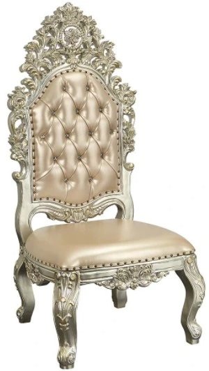 ACME Furniture Sorina 2-Piece Antique Gold Side Chair Set