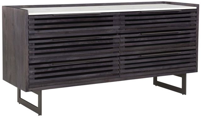Moe's Home Collection Paloma Gray 6-Drawer Dresser