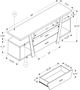 Monarch Specialties Inc. Dark Taupe TV Stand-4
