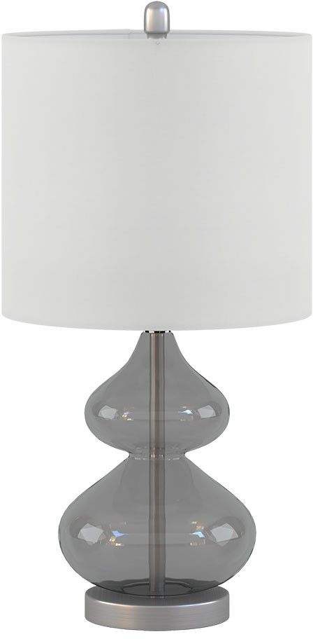 Olliix by 510 Design Gray Set of 2 Ellipse Table Lamps-1