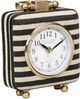 TOV Furniture Mona Black Striped Standing Accent Clock-0