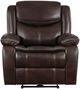 Coaster® Sycamore Dark Brown Upholstered Power Recliner Chair-2