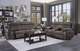 Mazin Furniture Madrona Hill Dark Brown Double Reclining Loveseat-3