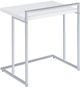 Coaster® Dani White High Gloss Snack Table with Chrome Base-1
