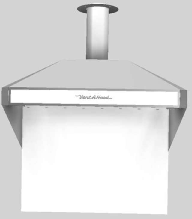 Vent-A-Hood® A Series 42" White Retro Style Wall Mounted Range Hood-0