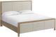Whittier Wood® Furniture Bailey Almond King Upholstered Panel Bed-0