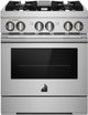 JennAir® RISE™ 30" Stainless Steel Pro Style Dual Fuel Range-0
