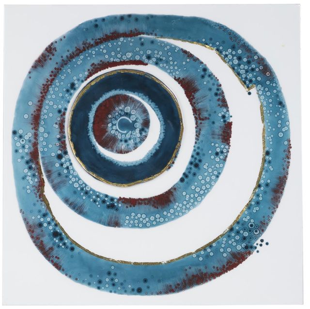 Deco Marche Blue Abstract Wall Decor-0