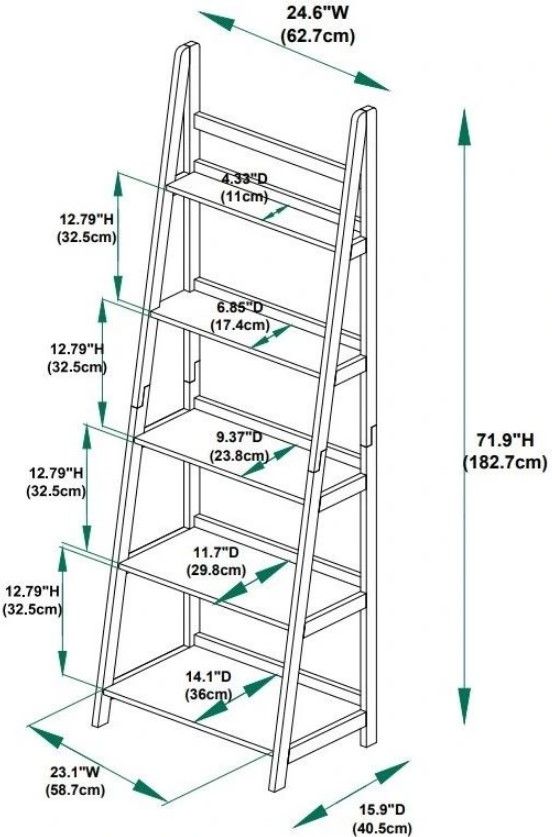 Linon Cosgrove White Bookcase-2