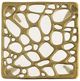 Currey & Company Honeycomb Clear Drinks Table with Gold Base-2