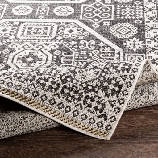 Surya Eagean Charcoal/Off-White 5'x8' Area Rug-2