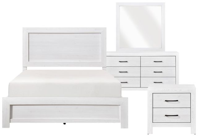 Homelegance® Corbin 4-Piece White Queen Panel Bedroom Set-0