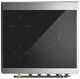Ilve® Majestic III 30" Midnight Blue Pro Style Induction Range with Solid Door and Burnished Trim-4