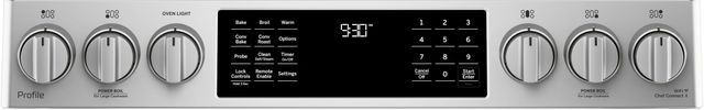 GE Profile™ 30" Stainless Steel Slide-In Front Control Gas Range-3