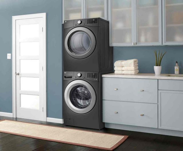 LG 7.4 Cu. Ft. Middle Black Front Load Gas Dryer-12