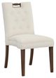 Fairfield® Customizable Entree Dining Pull Short Back Armless Stack Chair with Tobacco Legs and Buttons-0