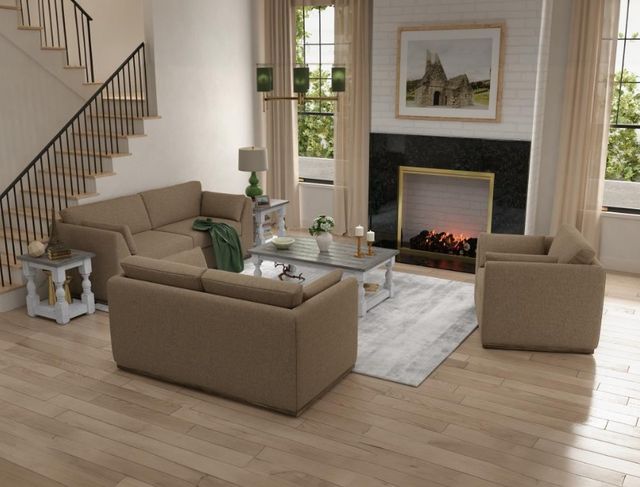 International Furniture Direct Vallarta Brown Sofa-1