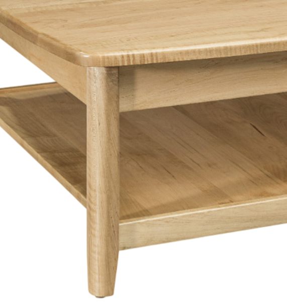 Archbold Furniture Customizable Amish Essentials Carson Maple Square Coffee Table-1