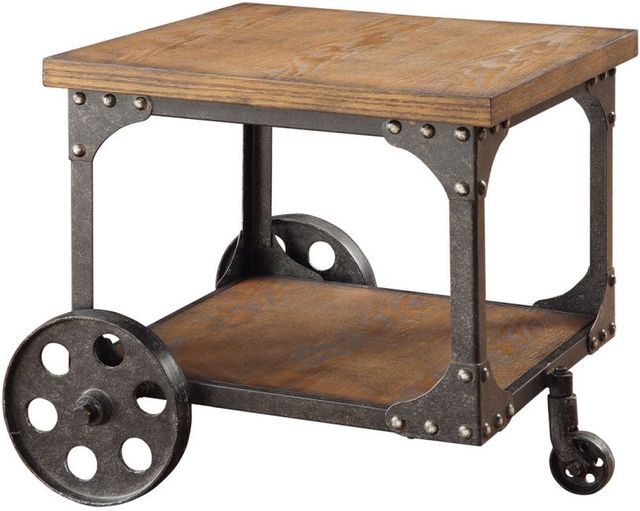 Coaster® Shepherd Rustic Brown End Table-0