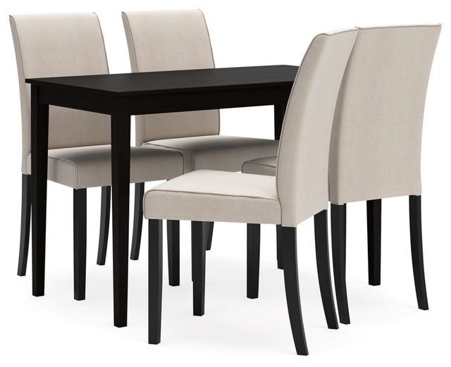 Signature Design by Ashley® Kimonte 5-Piece Dark Brown Dining Set-0