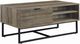 ACME Furniture Homare Rustic Oak Coffee Table with Black Base-0