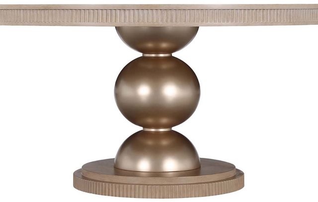 Michael Amini® West Kensington Sea Salt Caramel Round Dining Table-3