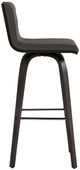 Armen Living Vienna 3-Piece Black Brushed/Gray Swivel Barstool Set-3