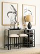 Hammary® Mackintosh 3-Piece Brown Wine Console Table Set with Black Base-1