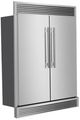 FORNO® Maderno Series Alta Qualita 60" 27.2 Cu. Ft. Stainless Steel Built In Convertible Side-by-Side Refrigerator-2