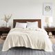 Olliix by Madison Park Egyptian Cotton Ivory Twin Blanket-4