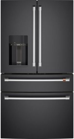 Café™ 36 in.  22.3 Cu. Ft. Matte Black Counter Depth French Door Refrigerator