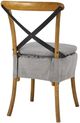 Forty West Washable Gray Short X-Back Dining Side Chair-2