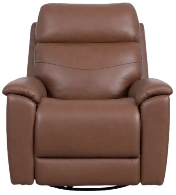 Flexsteel® Customizable Refined Leather Manual Swivel Gliding Recliner-3