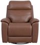 Flexsteel® Customizable Refined Leather Manual Swivel Gliding Recliner-4